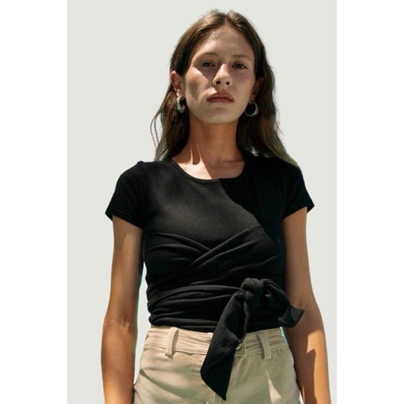 The Line by K Tops - The Line by K Jeanne Wrap Top